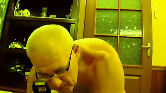 Pov Video Of An Older Man Eating Out His Wife'S Pussy