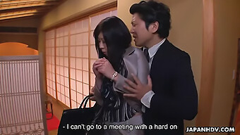 Amateur Japanese Secretary Seduced By Her Boss At Restaurant